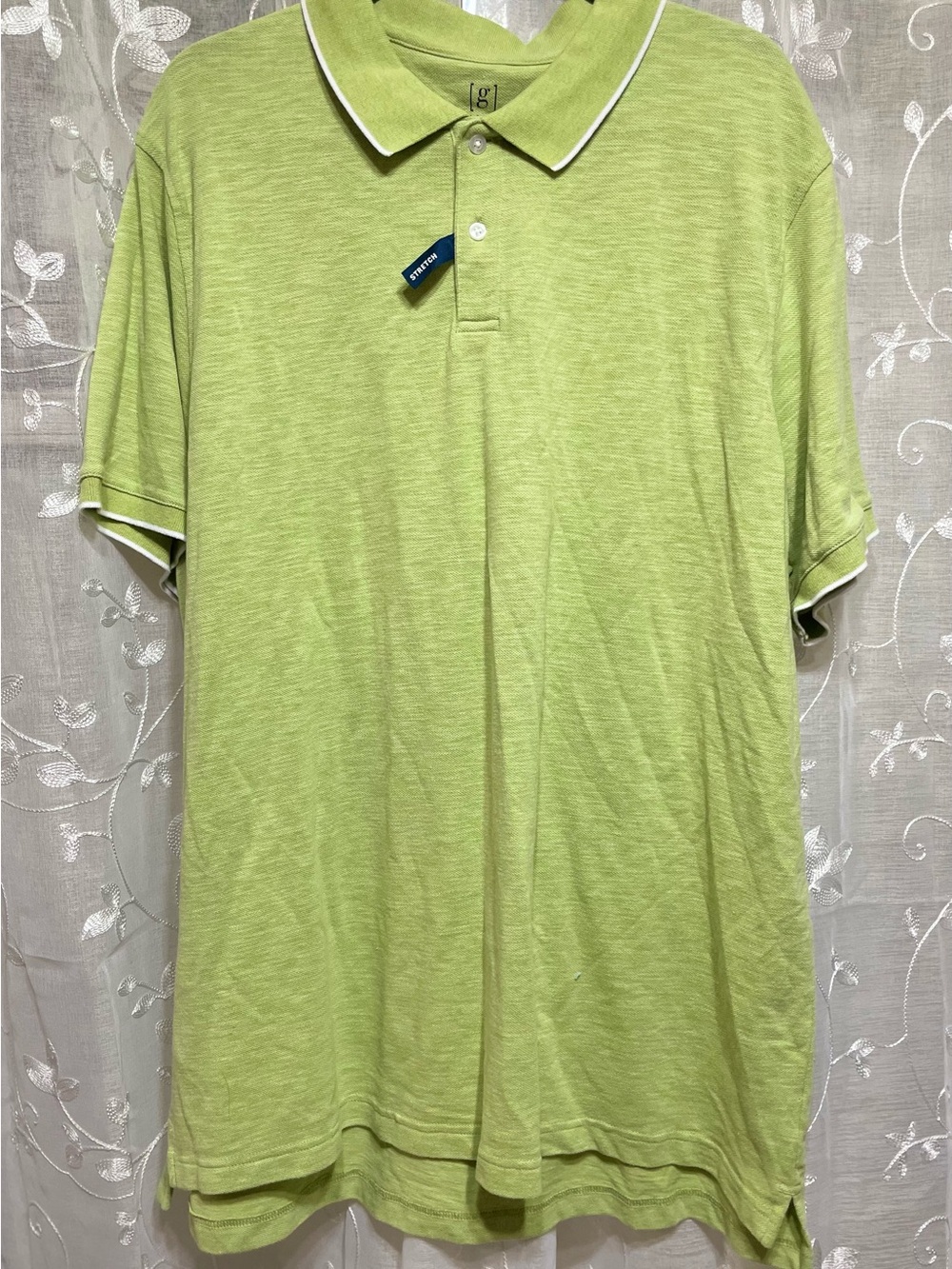 Light Mint Green Men's Polo Shirt XXL